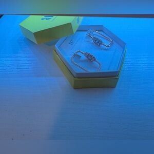 Lab created ocean blue quartz